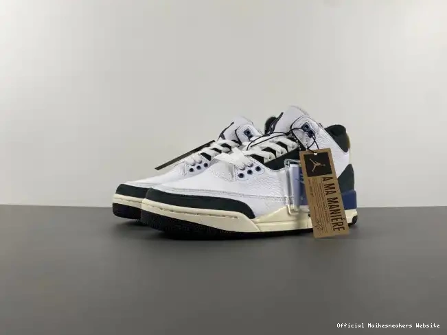 Official Maikesneakers Blue OG HV8571-100 A Ma Jordan 3 Air Maniere x SP Diffused 0612